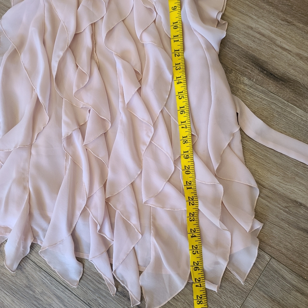 ASOS Blush Pink Ruffle Mini Dress - Picture 7 of 9